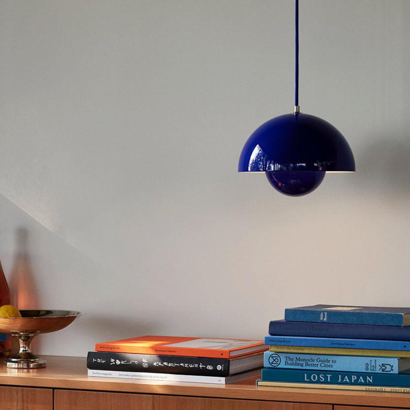 &Tradition, Flowerpot Pendant VP1, Matte Black, Pendant, Verner Panton