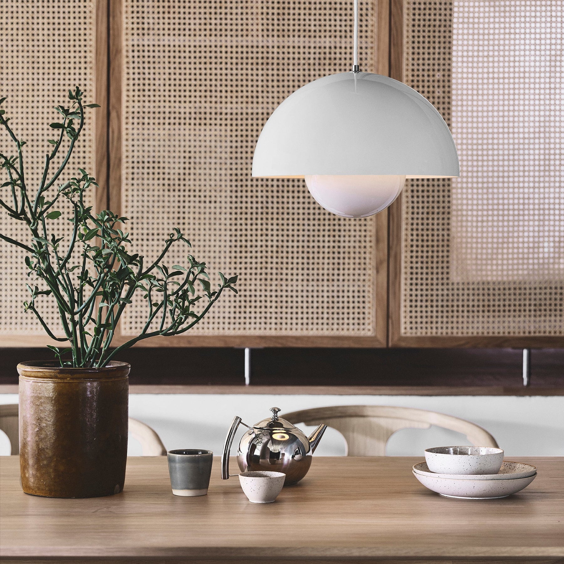&Tradition, Flowerpot Pendant VP7, Grey Beige, Pendant, Verner Panton