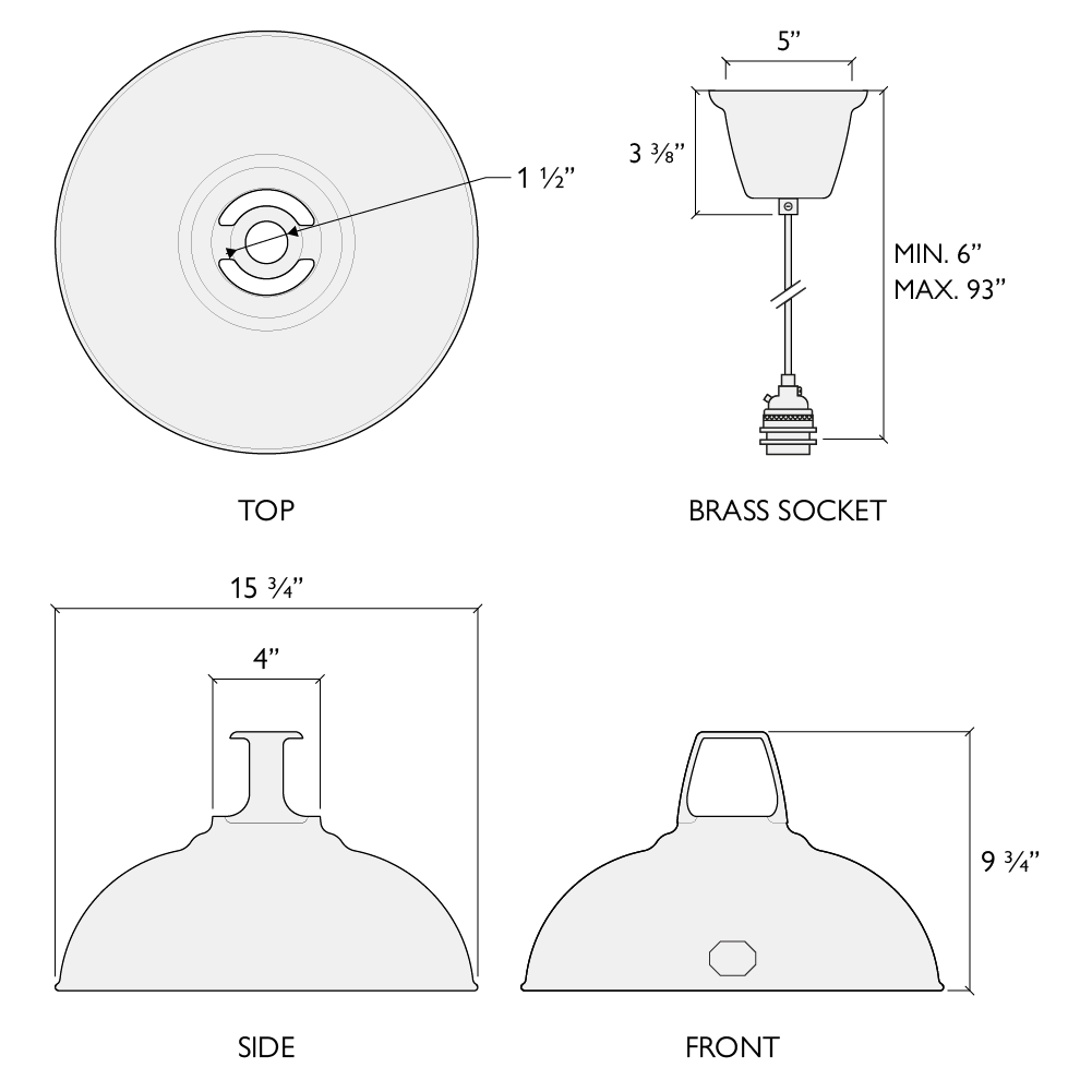 Coolicon, Standard Original Large Pendant, Pewter, Pendant,