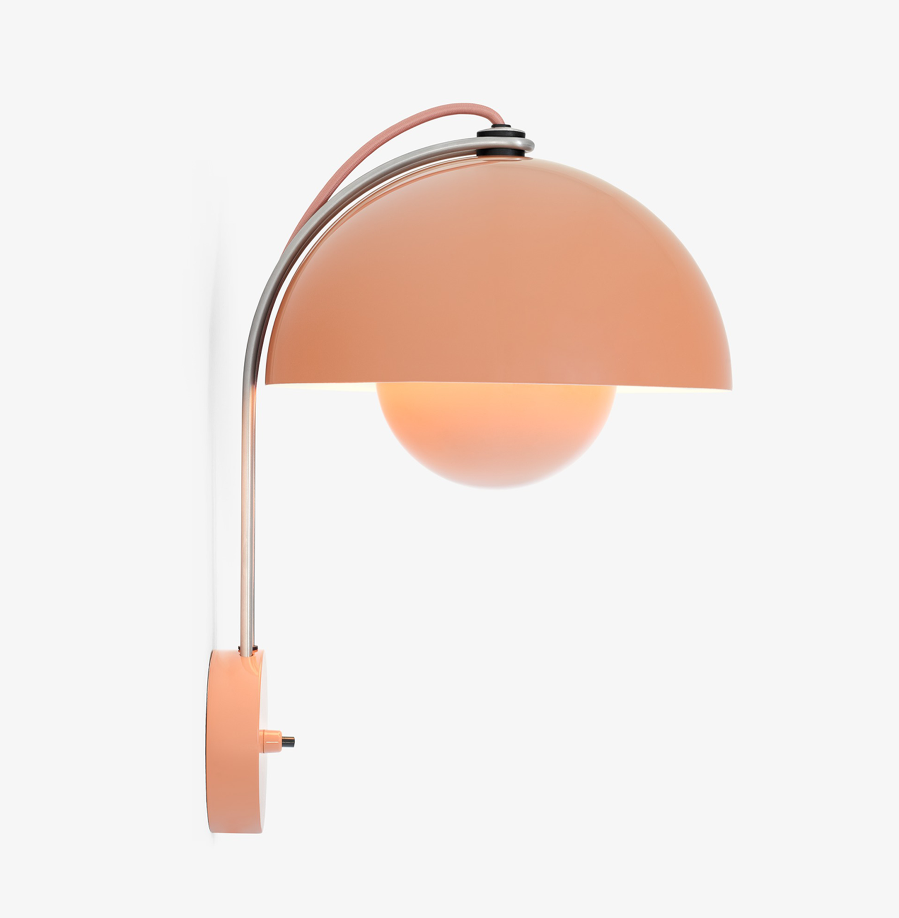 &Tradition, Flowerpot Wall Lamp VP8, Matte Black, Wall / Sconce, Verner Panton