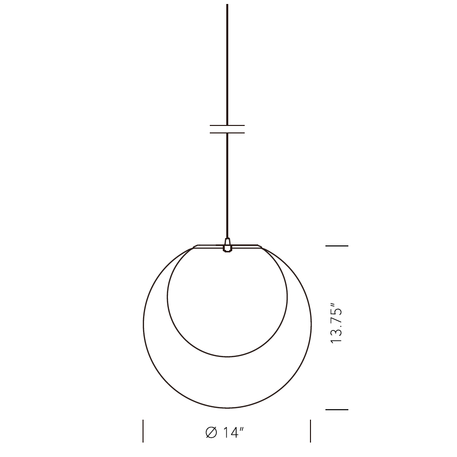 Yamagiwa, Mayuhana 2 Mini Pendant, Pendant,