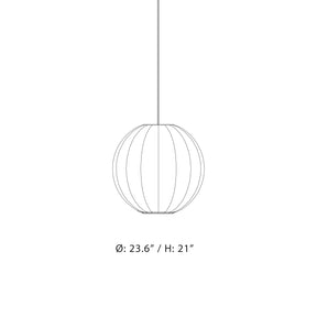 Made by Hand, Knit-Wit Pendant Lamp 60, Blue Stone, Pendant,