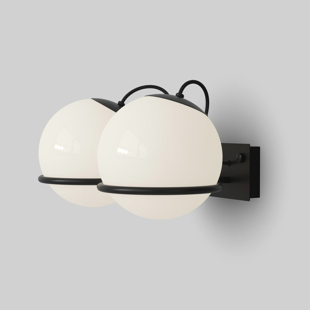Astep, Model 238-2, Black, Wall / Sconce,
